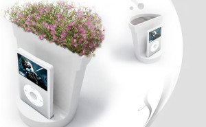 i-flower plantenbak met muziek